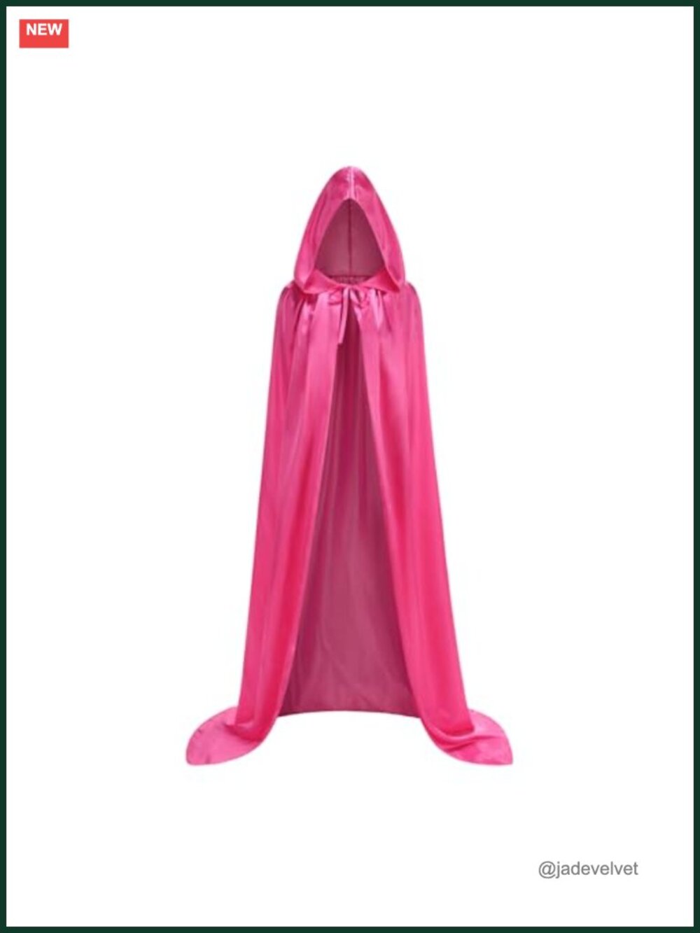 Adult Satin Hooded Cape Unisex Medieval Cosplay Costume Long Cloak